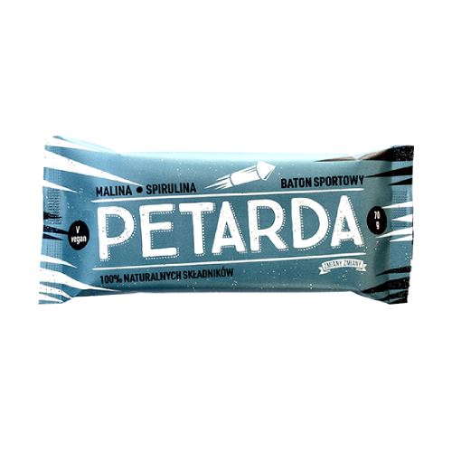 Veganska pločica s malinom i spirulinom, 70 g